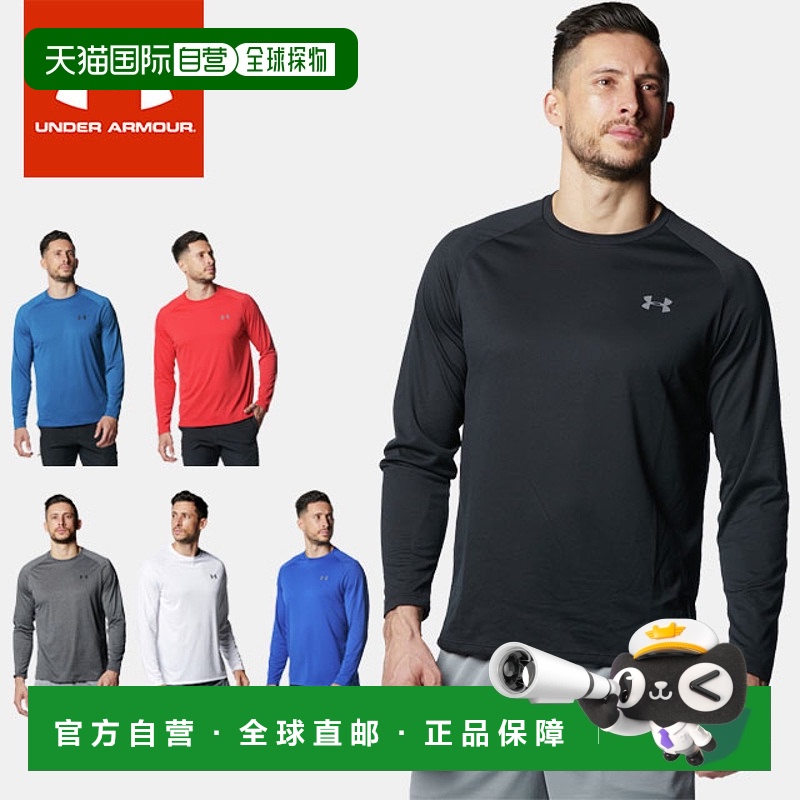 日本直邮安德玛 UNDER ARMOUR 男子长袖圆领 T恤 安德玛 Tech2.0