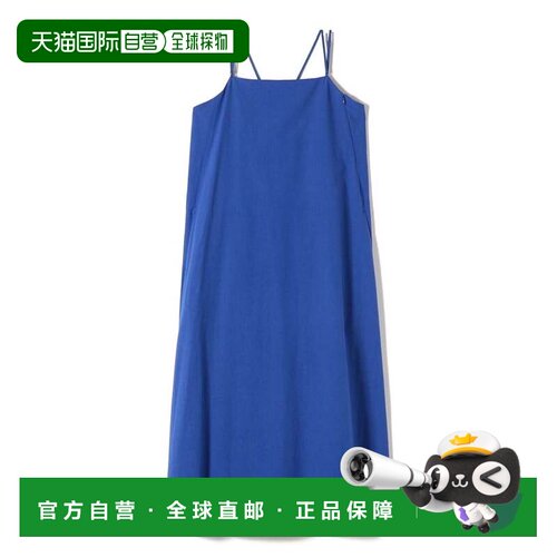 日本直邮SHIPS Primary Navy Label 可手洗近江晒喇叭吊带连衣裙