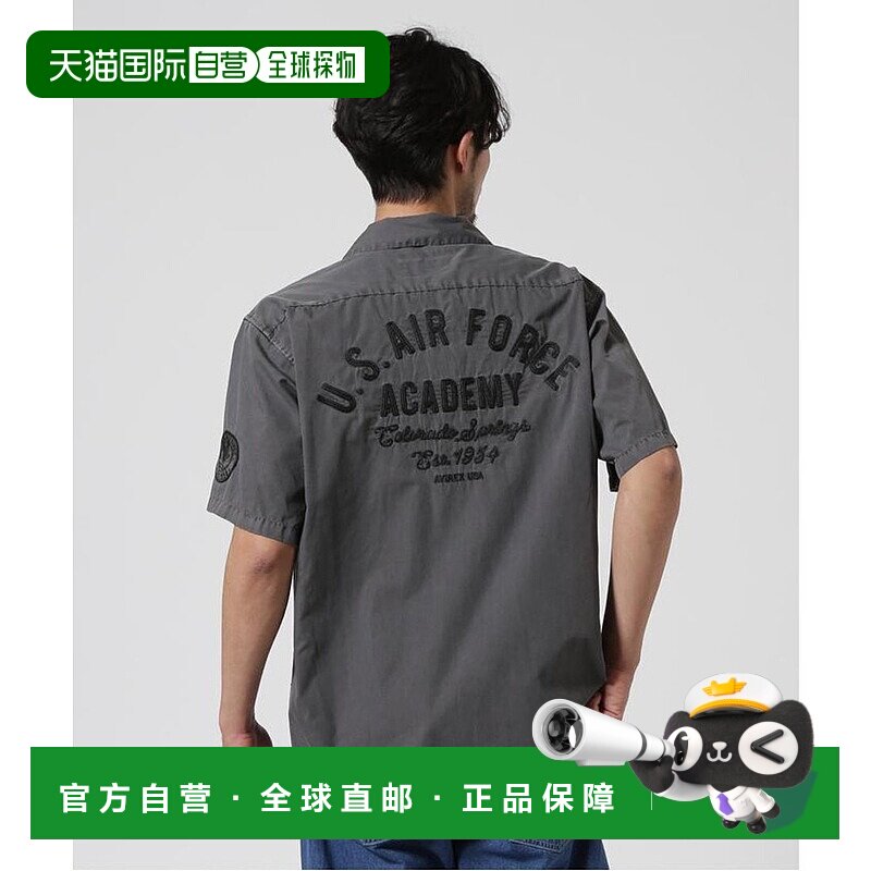 日本直邮AVIREX 褪色半袖工作衬衫[AV1129EM025260] 衬衫速干