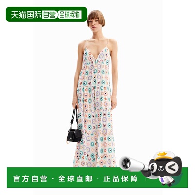 日本直邮Desigual 几何图案吊带长裙 [DE819EW24558] 连衣裙