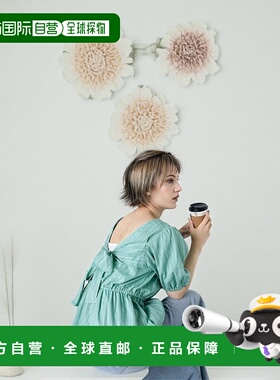 1h可退 日本直邮ehka sopo 女装 背后蝴蝶结设计蓬蓬袖上衣 27011