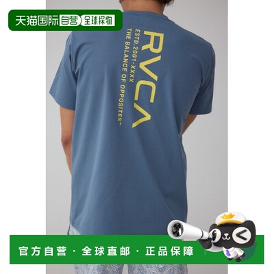 1h可退 日本直邮RVCA×AZUL 男装 别注速干T恤 伸缩透气 日常冲浪