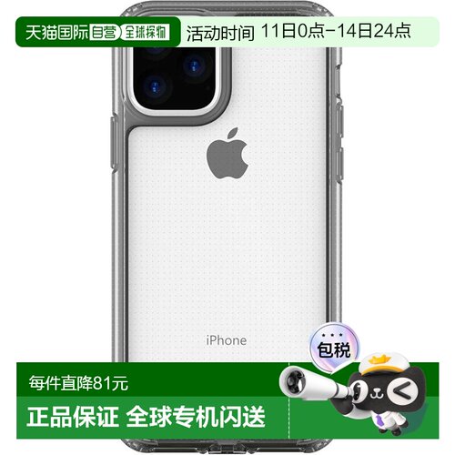 【日本直邮】PATCHWORKS LUMINA iPhone 11 Pro 手机壳 [透明/黑]