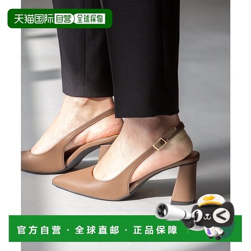 日本直邮Menue 台形跟扣带高跟鞋 ME8623BW02876 女鞋单鞋