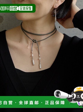 日本直邮ear PAPILLONNER 女装 皮革风格 长款项链 可调节双层设