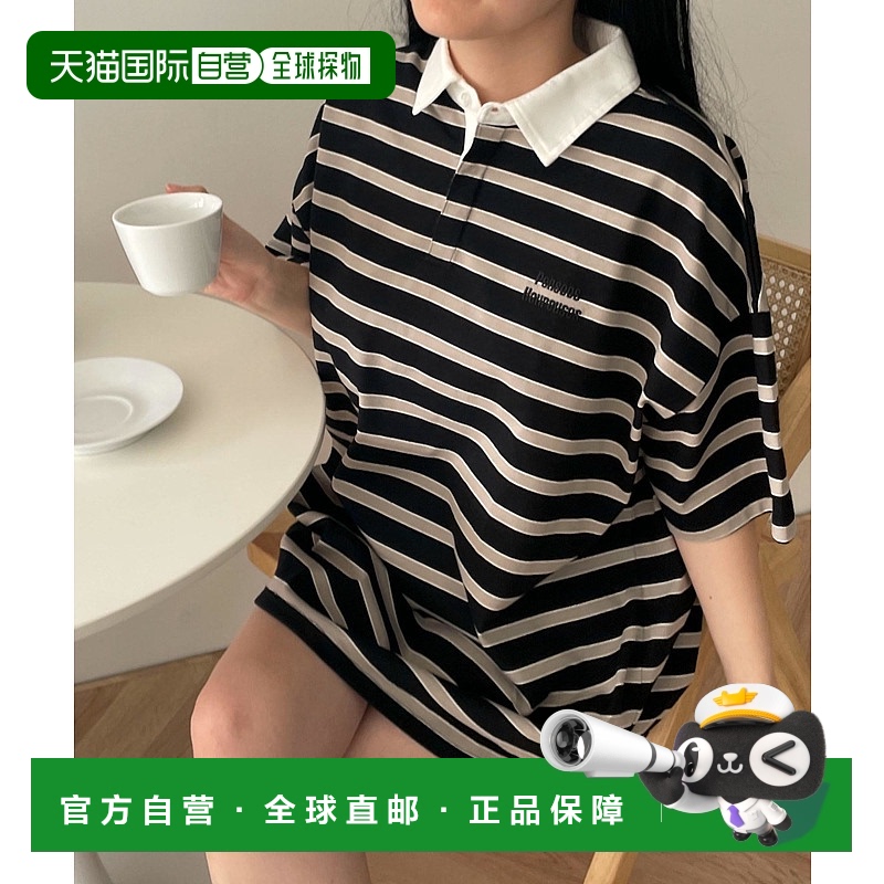 1h可退 日本直邮WEGO 女士春夏新作条纹拉杆衫 WE25SM04L0020