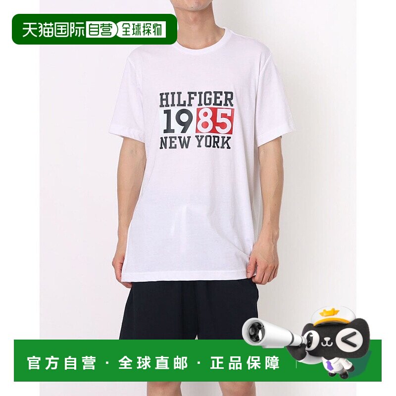日本直邮TOMMY HILFIGER 男士图形logo圆领T恤 [TO3203EM012710]