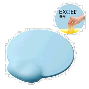 【日本直邮】ELECOM宜丽客鼠标垫蓝色MP-DG01BU加厚防滑办公用品