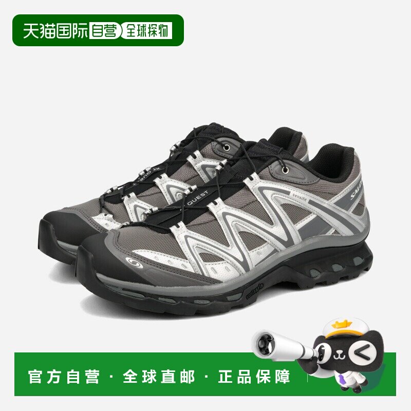 SALOMON XT-QUEST 男女低帮运动鞋黑色/仿白银/城堡岩灰图片