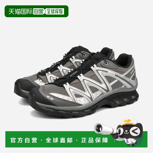 SALOMON XT-QUEST 男女低帮运动鞋黑色/仿白银/城堡岩灰