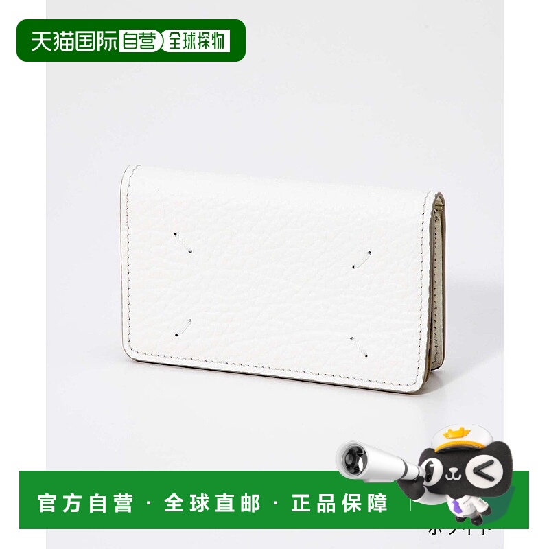 日本直邮 SA3VX0008 女士皮革四缝线商务卡包护照包 紧凑款 黑色