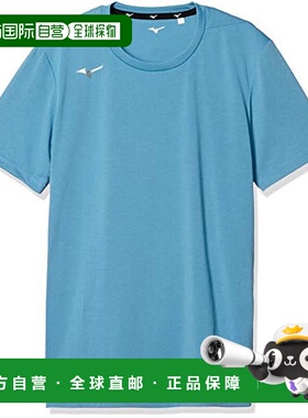 【日本直邮】美津浓Mizuno男士潮流时尚短袖运动T恤32MA0023浅蓝2