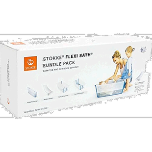 【日本直邮】Stokke 婴儿浴盆 白色 弯曲浴盆和新生儿支撑 洗澡时