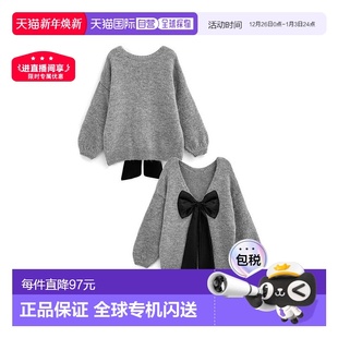 th005 露背蝴蝶结针织上衣 韩系早秋氛围感穿搭 GRL 日本直邮日潮