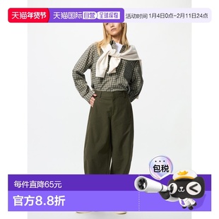 日潮跑腿UNIQLO优衣库 平纹针织阔腿裤休闲裤 482287