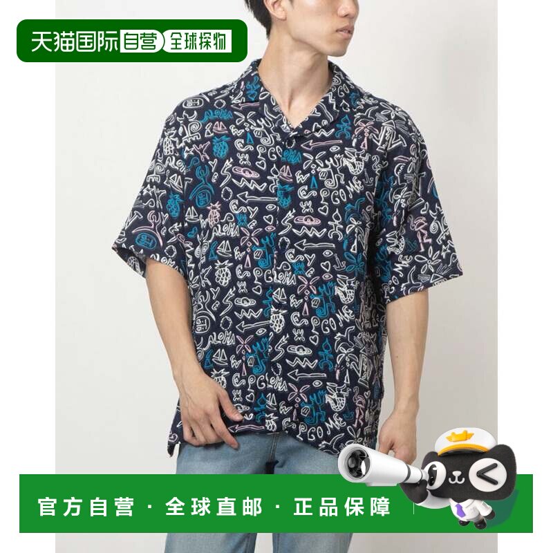 日本直邮ALFREDO 衬衫 蓝色短袖图片