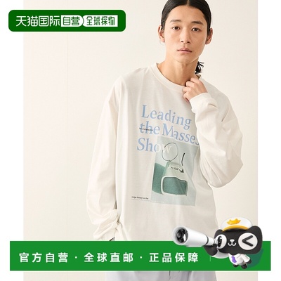 1h可退 日本直邮JUNRed 男士印花图案长袖T恤 2025AANM75080