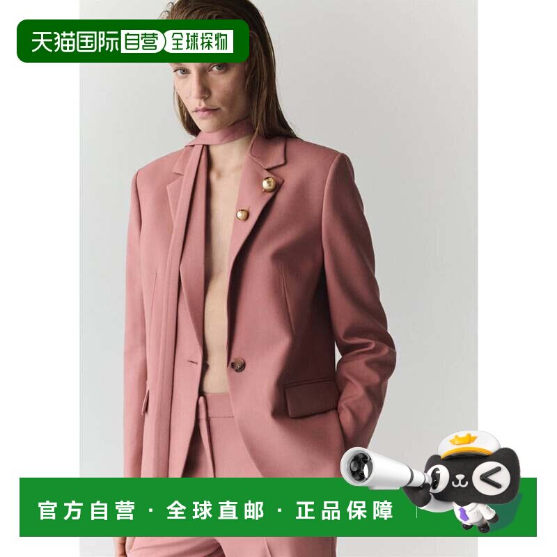 日本直邮MANGO 休闲西装外套 新加坡 粉色