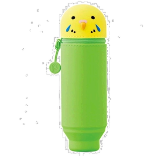 【日本直邮】lihit lab.文具用品立式笔袋 PuniLabo虎皮鹦鹉