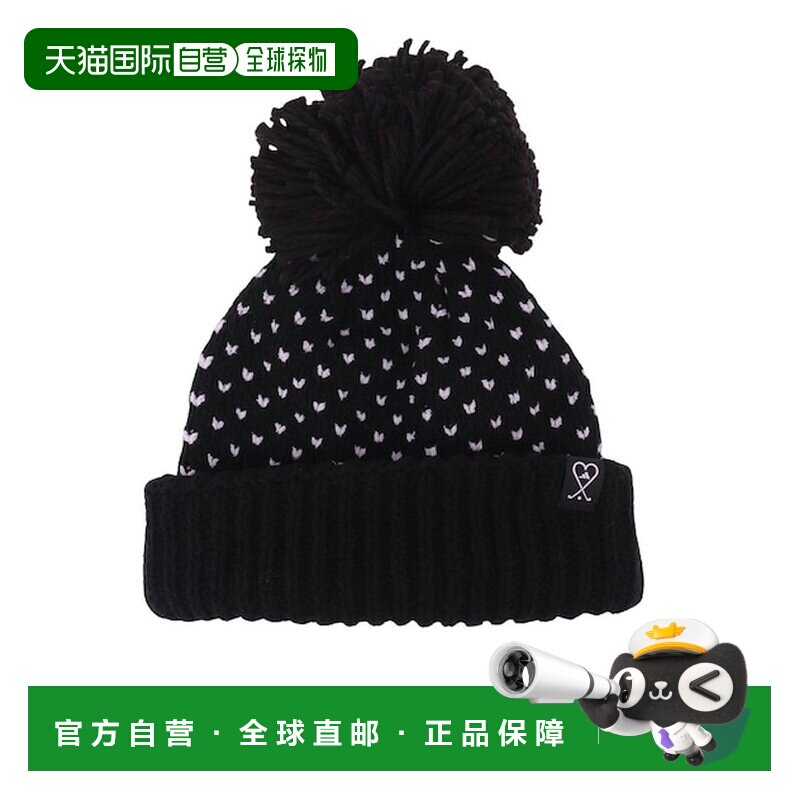 日本直邮Adidas/阿迪达斯对比色鸟眼缝线帽子女款绒线帽 JX2365图片