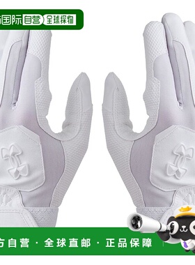 【日本直邮】UA Clean Up 击球手套 无色 6001311(100) 白色 白色