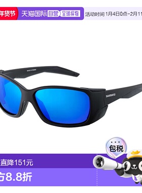 日本直邮Shimano 偏光眼镜钓鱼眼镜 01 UJ-032Y 哑光黑/蓝镜 [4]
