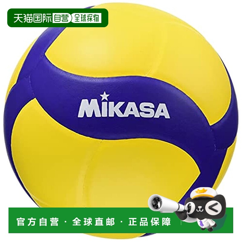 【日本直邮】MIKASA 排球 带铃声 4号 中学生 妇女用 黄色/蓝色