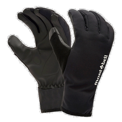 日潮跑腿Montbell蒙贝欧女款手套Windstopper骑行户外BK M1130609