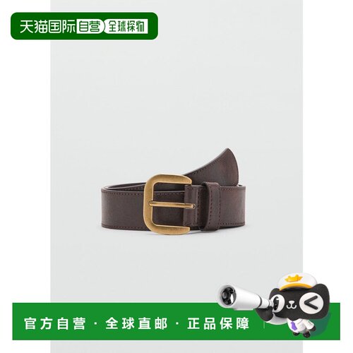 日本直邮MANGO 27054791 Mango 腰带 -- JULIAN2（深棕色）皮带