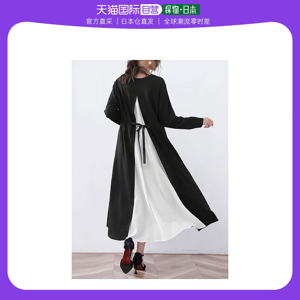 日本直邮Doux Belle 秋季新款连衣裙长款长袖罗恩T连衣裙夏装长款