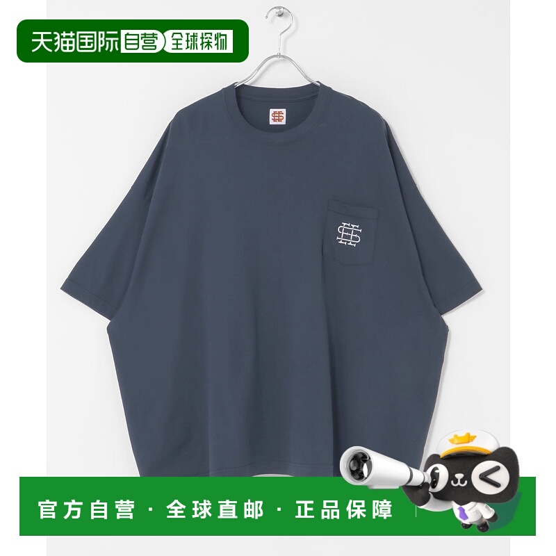1h可退 日本直邮SEE SEE 男装宽松大号平口袋T恤 BSMA5SS25782