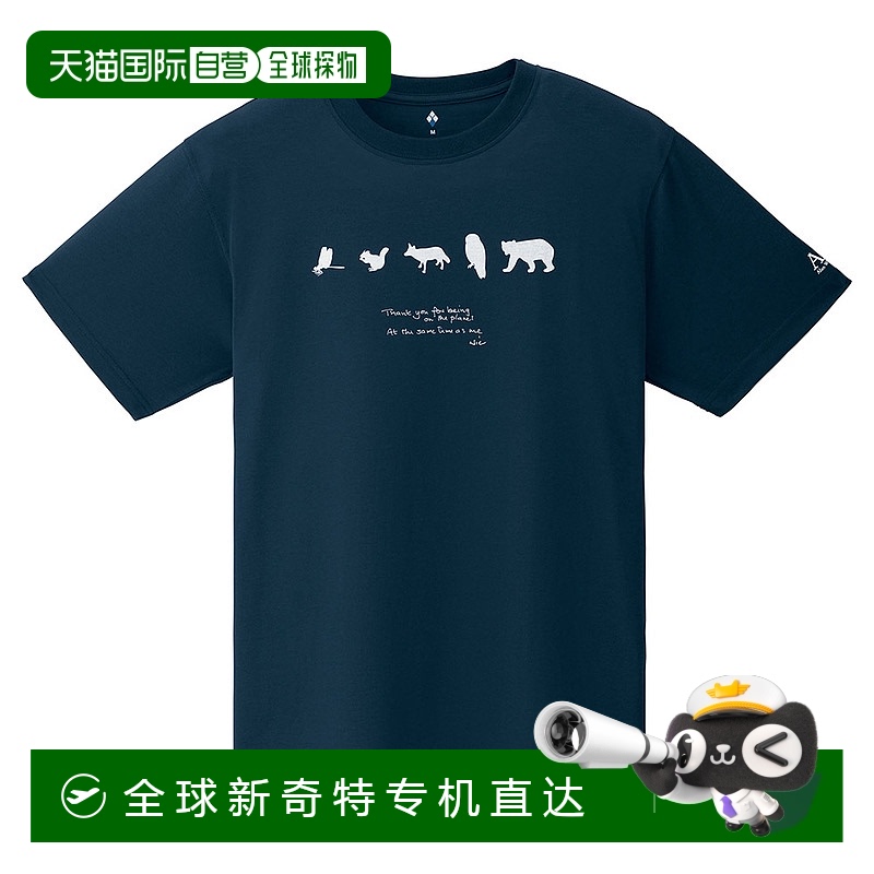 日潮跑腿Montbell蒙贝欧 儿童印花圆领休闲短袖T恤 DGN S 1114761