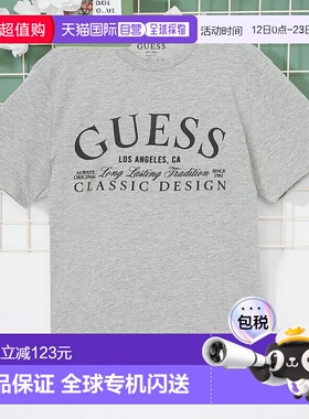 日本直邮GUESS BSC Initial Classic Design Tee 男士T恤 [GU1432