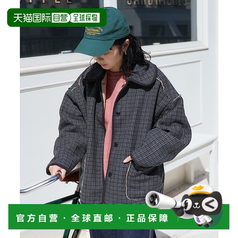 1h可退 日本直邮FREAK'S STORE 女装 翻领双面穿格纹夹克 宽松轻