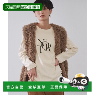 1h可退 日本直邮OPAQUE.CLIP 女装 宽松全棉长款logoT恤 半自动洗