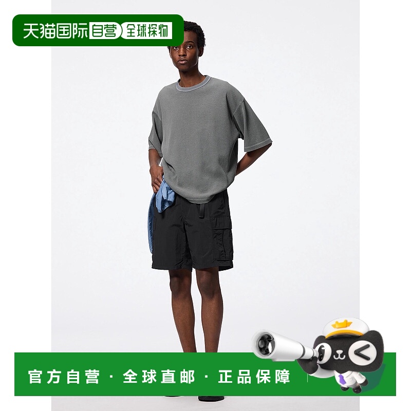 日潮跑腿GU极优 尼龙工装短裤 09 BLACK Unisex XS 355879新款