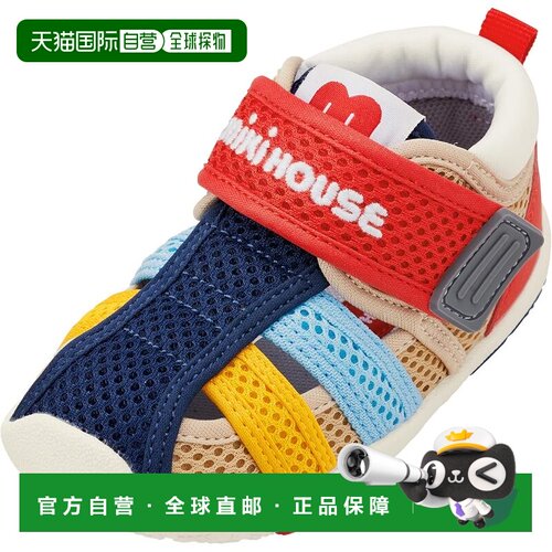 【日本直邮】MIKIHOUSE 婴幼儿防滑包头凉鞋 拼色 12-9306-142