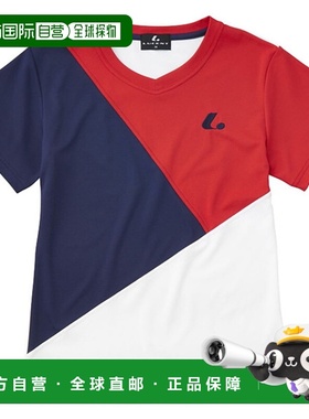 日本直邮LUCENT 女士比赛衬衫无领红色网球 XLH2471 女式短袖