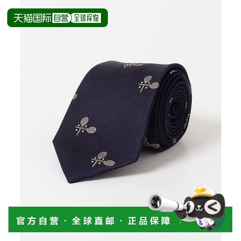 1h可退 日本直邮LIFE STYLE TAILOR 男装 25AW网球拍图案真丝领带