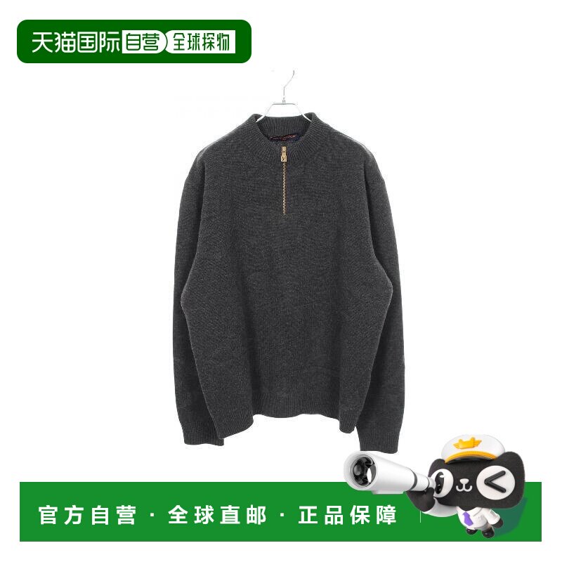 日本直邮中古vintage二奢LV路易威登女S级99新knit针织羊毛上衣灰图片