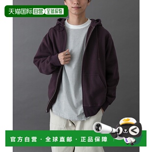 1h可退 日本直邮FORK&SPOON 男装 回收棉质连帽拉链卫衣 宽松休闲