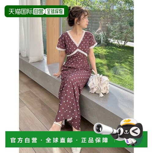 日本直邮LILY BROWN 浪漫蕾丝花边印花连衣裙裙子 [887520427]