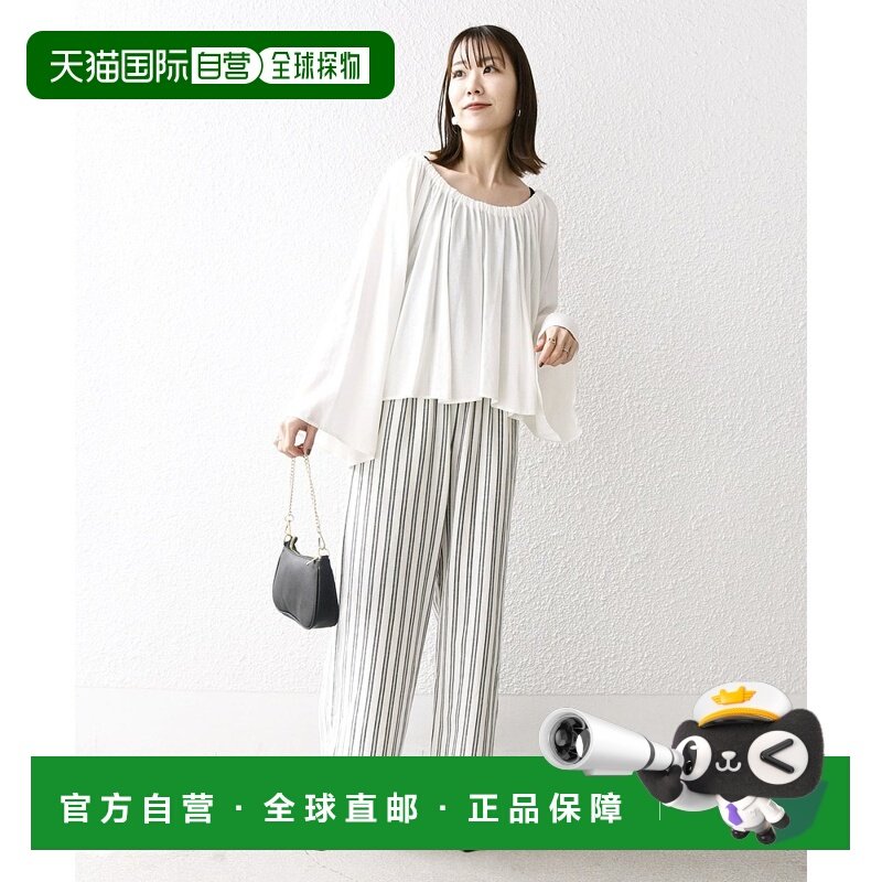 日本直邮SHIPS any女士亚麻混纺系带领口衬衫 721110055,女装/女士精品,衬衫,淘宝优惠券,粉丝福利购,淘宝优惠卷