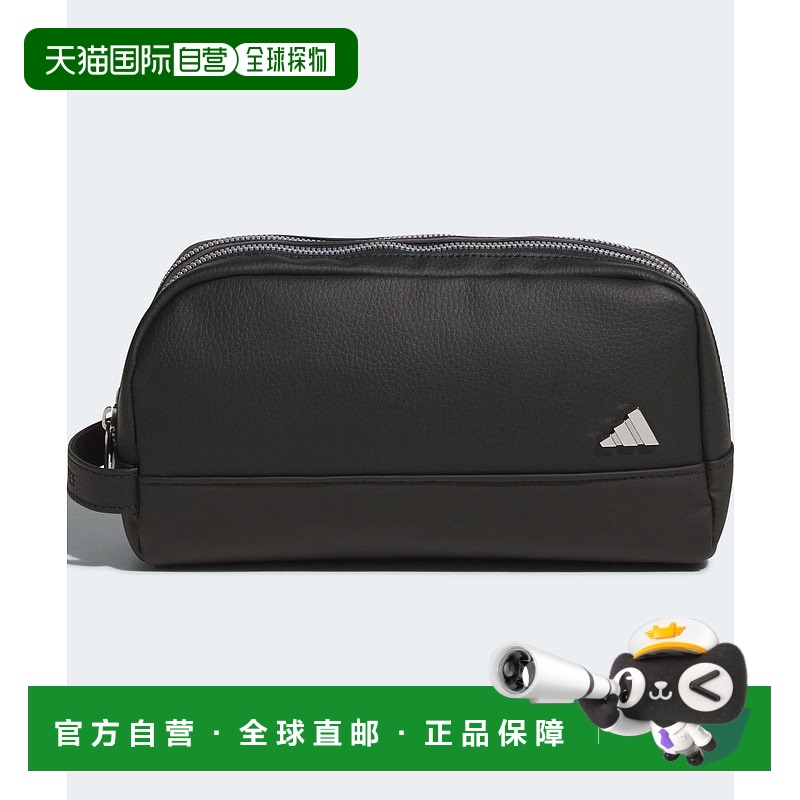 1h可退 日本直邮adidas 男士金属logo双拉链便携小物袋 KVH46
