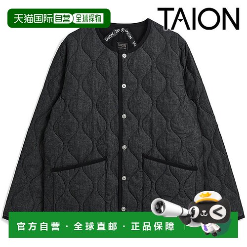 日本直邮TAION TAION-104B2ML-1 军事风圆领羽绒服 FW26 男女同款
