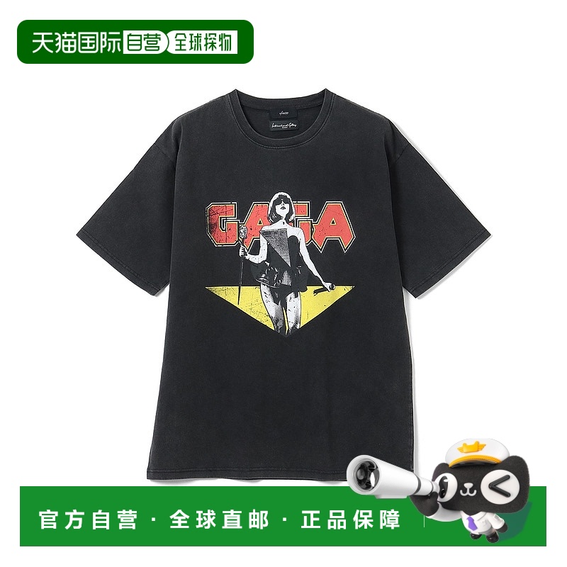 1h可退 日本直邮U/MUSIC × IG Lady Gaga POP主题图案T恤 230402
