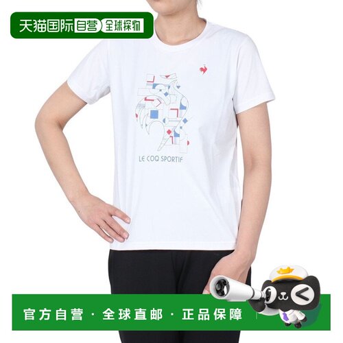 日本直邮le coq sportif 乐卡克运动女士防晒短袖T恤 QMWXJA05 WH