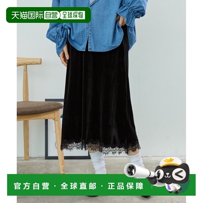 日本直邮FREAK'S STORE 女装 丝绒中长裙 leopard印花款 11112489