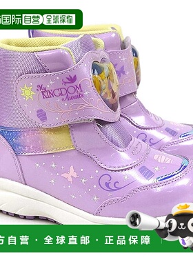 日本直邮迪士尼公主 MoonStar 儿童发光靴 DN WC050LE 防水防寒防