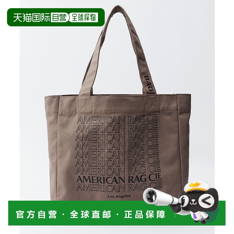 1h可退 日本直邮AMERICAN RAG CIE 复古风格图案帆布手提包 32469